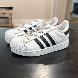Adidas Kids Superstar White Black Sneakers
